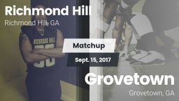 Matchup: Richmond Hill High vs. Grovetown  2017
