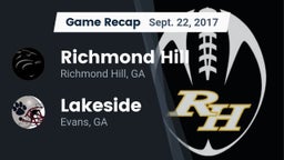 Recap: Richmond Hill  vs. Lakeside  2017