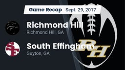 Recap: Richmond Hill  vs. South Effingham  2017