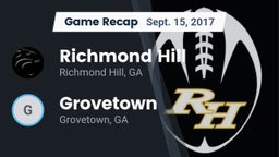Recap: Richmond Hill  vs. Grovetown  2017