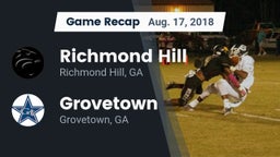 Recap: Richmond Hill  vs. Grovetown  2018