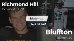 Matchup: Richmond Hill High vs. Bluffton  2018