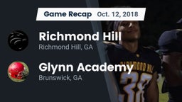 Recap: Richmond Hill  vs. Glynn Academy  2018