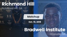 Matchup: Richmond Hill High vs. Bradwell Institute 2018