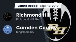 Recap: Richmond Hill  vs. Camden County  2019