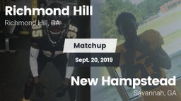 Matchup: Richmond Hill High vs. New Hampstead  2019