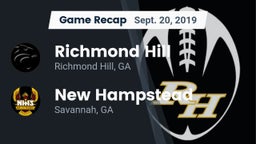 Recap: Richmond Hill  vs. New Hampstead  2019