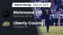 Recap: Richmond Hill  vs. Liberty County  2019