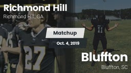 Matchup: Richmond Hill High vs. Bluffton  2019