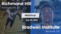 Matchup: Richmond Hill High vs. Bradwell Institute 2019