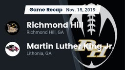Recap: Richmond Hill  vs. Martin Luther King Jr.  2019