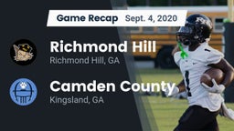 Recap: Richmond Hill  vs. Camden County  2020
