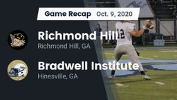 Recap: Richmond Hill  vs. Bradwell Institute 2020