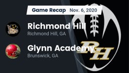 Recap: Richmond Hill  vs. Glynn Academy  2020
