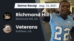 Recap: Richmond Hill  vs. Veterans  2021