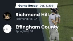 Recap: Richmond Hill  vs. Effingham County  2021