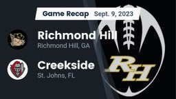 Recap: Richmond Hill  vs. Creekside  2023