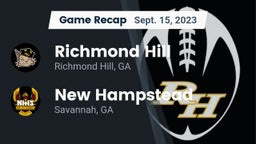Recap: Richmond Hill  vs. New Hampstead  2023