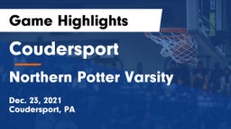Coudersport  vs Northern Potter Varsity Game Highlights - Dec. 23, 2021