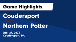 Coudersport  vs Northern Potter  Game Highlights - Jan. 27, 2023