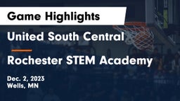 United South Central  vs Rochester STEM Academy Game Highlights - Dec. 2, 2023