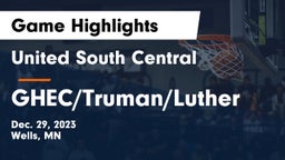 United South Central  vs GHEC/Truman/Luther Game Highlights - Dec. 29, 2023