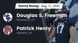 Recap: Douglas S. Freeman  vs. Patrick Henry  2023