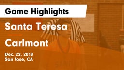 Santa Teresa  vs Carlmont  Game Highlights - Dec. 22, 2018