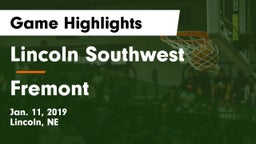 Lincoln Southwest  vs Fremont Game Highlights - Jan. 11, 2019