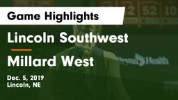 Lincoln Southwest  vs Millard West  Game Highlights - Dec. 5, 2019