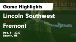 Lincoln Southwest  vs Fremont  Game Highlights - Dec. 31, 2020