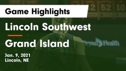 Lincoln Southwest  vs Grand Island  Game Highlights - Jan. 9, 2021