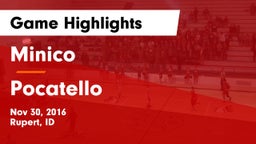 Minico  vs Pocatello  Game Highlights - Nov 30, 2016