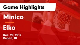 Minico  vs Elko  Game Highlights - Dec. 20, 2017