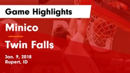 Minico  vs Twin Falls Game Highlights - Jan. 9, 2018