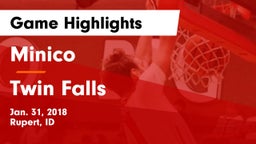 Minico  vs Twin Falls Game Highlights - Jan. 31, 2018