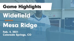 Widefield  vs Mesa Ridge  Game Highlights - Feb. 4, 2021