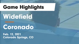 Widefield  vs Coronado  Game Highlights - Feb. 12, 2021