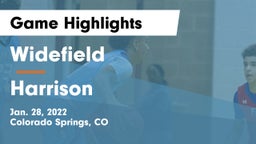 Widefield  vs Harrison  Game Highlights - Jan. 28, 2022