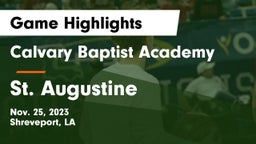 Calvary Baptist Academy  vs St. Augustine  Game Highlights - Nov. 25, 2023