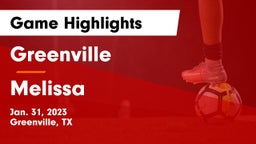 Greenville  vs Melissa  Game Highlights - Jan. 31, 2023