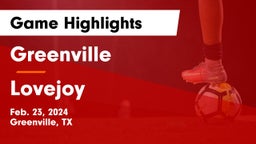 Greenville  vs Lovejoy  Game Highlights - Feb. 23, 2024