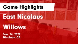East Nicolaus  vs Willows Game Highlights - Jan. 24, 2022