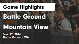 Battle Ground  vs Mountain View  Game Highlights - Jan. 22, 2024