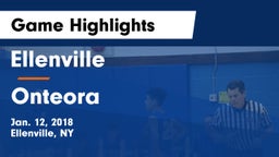 Ellenville  vs Onteora Game Highlights - Jan. 12, 2018