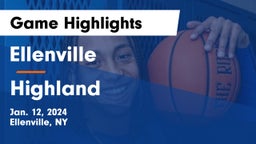 Ellenville  vs Highland  Game Highlights - Jan. 12, 2024