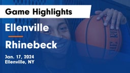 Ellenville  vs Rhinebeck  Game Highlights - Jan. 17, 2024