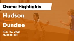 Hudson  vs Dundee  Game Highlights - Feb. 22, 2022