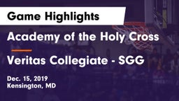 Academy of the Holy Cross vs Veritas Collegiate - SGG Game Highlights - Dec. 15, 2019