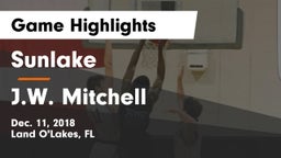 Sunlake  vs J.W. Mitchell  Game Highlights - Dec. 11, 2018